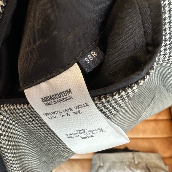 Men’s suit Aquascutum London - houndstooth wool thick - Picture 7 of 11